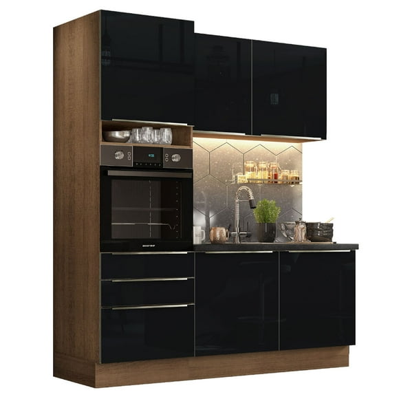 Cocina Integral Completa Modular Madesa Lux 180cm MN 01