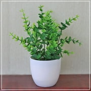 Happy Date Faux Plants Indoor, Artificial Plants for Home Decor Indoor, Small Fake Plants - Fake Plants Decor and Decorative Plants, Fake Plant and Artificial Plant - White Pot