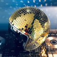 thumbnail image 3 of Disco Ball Helmet With Retractable Visor For 2022 Nightclub Cool Props, 3 of 4