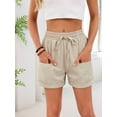 thumbnail image 6 of Women'S Shorts Casual Summer Shorts High Waisted Comfy Pull on Shorts with Pockets Color L, 6 of 9