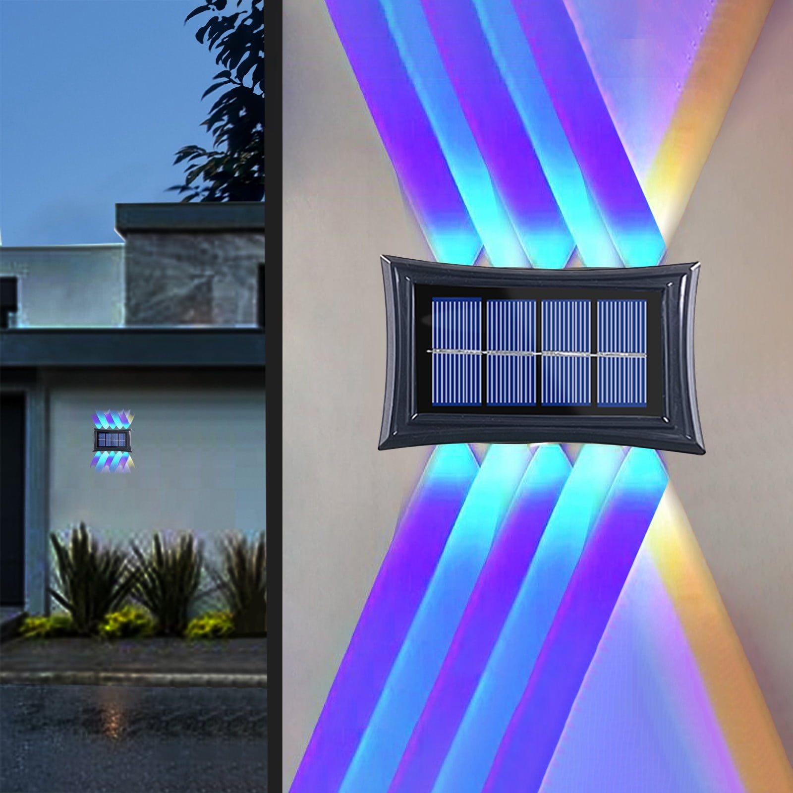 Aidoshy LED Outdoor Solar Lights, Land-scape Spotlights, Garden Lights, Wireless Solar Powered Outdoor Lights/Lighting For Yard, Walkway,Solar Street Lights Outdoor