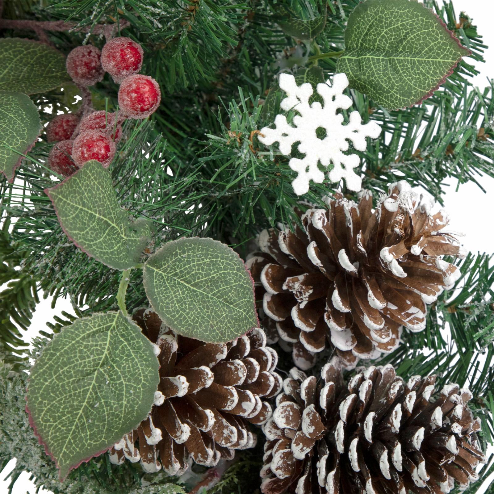 Northlight Red Bells and Mixed Foliage Artificial Christmas Wreath 30-Inch Unlit