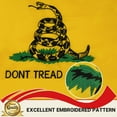 thumbnail image 3 of FLAGWIN Gadsden Flag 12x18 Don't Tread On Me Boat Flags, Nylon Flags for Outdoor with Brass Grommets,Double Stitched and Fade Proof, 3 of 5