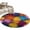 Yellow, variant on Round Rug 4Ft Washable Non-Slip, Colorful Dahlia Circle Area Rugs for Living Room Bedroom, Spring Flowers Modern Oil Paintings Art Indoor Floor Mats Carpet Runner for Home Decor Aesthetic
