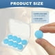 thumbnail image 2 of Tapones para los oídos de silicona Uxcell, tapones para dormir con cancelación de ruido azules, 2 of 7
