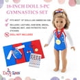 thumbnail image 2 of Emily Rose 18-inch Doll Clothing Gymnastics Playset -  Compatible with American Girl Dolls 5-Piece - 18" Doll Gymnast Set, 2 of 10