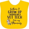 thumbnail image 3 of Inktastic Vet Tech Mom Veterinary Technician Girls Baby Bib, 3 of 4