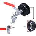 thumbnail image 2 of Grifo para tanque de 1000 l con adaptador para manguera de riego, conexión para grifo IBC S60X6, grifo de jardín para colector de agua de lluvia (adaptador de aleación de 1/2"), 2 of 5