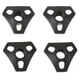 thumbnail image 1 of Juego de 4 cestas de goma negra para bastones de trekking, ideales para senderismo y trekking. 4cm, 1 of 4