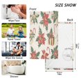 thumbnail image 6 of Yayeee 2 Pack Hand Towels for Bathroom 100% Cotton 16" x 28" Soft Absorbent Kitchen Towel, Red Christmas Poinsettia, 6 of 7