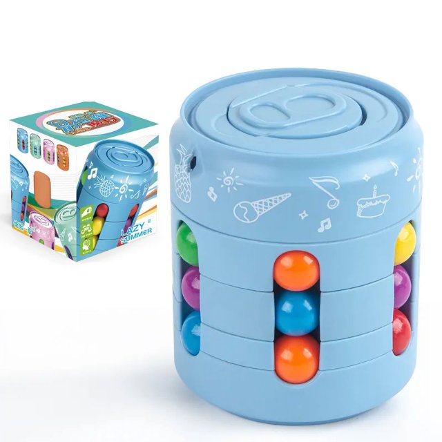 Cubo de dedo, taza con cuentas, yema del dedo, frijol mágico giratorio, artefacto de descompresión, frijol mágico giratorio, juguetes educativos para niños, rompecabezas sensorial