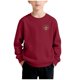 thumbnail image 2 of Sudadera sin capucha para niños, con estampado navideño, cuello redondo, manga larga, forro polar, para niños de talla mediana a grande, blusa de poliéster para niños., 2 of 5