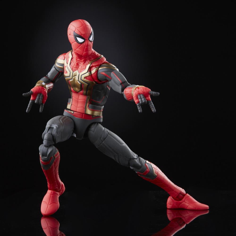 Marvel Legends Series Integrated Suit Spider-Man 6-inch Collectible Action Figure Toy, 2 Accessories