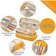 thumbnail image 3 of Dhrs Estuche para lápices de Gran Capacidad, Oficina, Colegio, Escuela, Almacenamiento Grande, Bolsa Alta, Funda Titular, Caja, Organizador, Amarillo, Naranja, #yg, 3 of 5