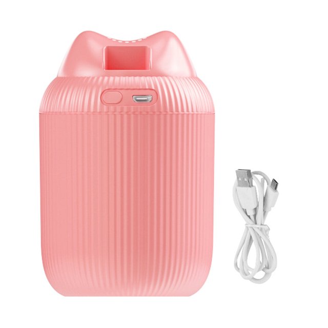 Humidificateur à Brume 220ml 2W USB Mini Humidificateur Humidificateur Réglable Mini Diffuseur d'Air Portable pour Voiture, Rose