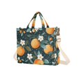 thumbnail image 7 of FORMRS Womens Corduroy Tote Bag Crossbody Shoulder Handbag with Pocket, Green Oranges, 7 of 7