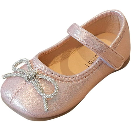 

QWZNDZGR Baby Girls Premium Mary Jane Flats Rubber Sole Cozy Soft Bottom Warm Cartoon Socks Crib Shoes Pre-Walker Shoes