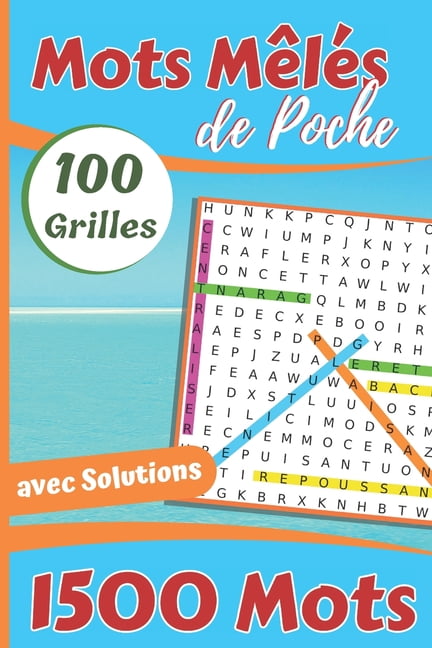 Mots Meles 1500 Mots Meles Format De Poche 100 Grilles Avec Solutions 15 24 X 22 86 Cm Paperback Walmart Com