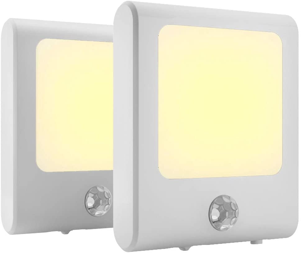2 in 1 Plug in LED Motion Sensor Lamp Night Light PIR Infrared Wall Light Hot 