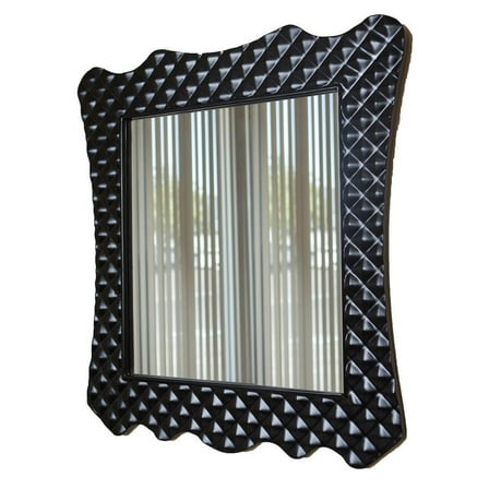 Bellaterra Home Solid wood frame mirror-black