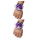thumbnail image 4 of Ramillete de muñeca de rosa Inteprter ligero elástica cómoda N8 morado 2Conjunto, 4 of 6