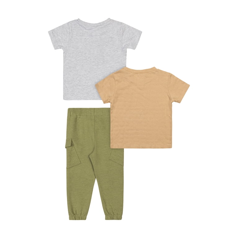 Little Lad Infant Boys' Tee and Jogger 3-Piece Set photo 5