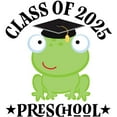 thumbnail image 3 of CafePress - Class Of 2025 Preschool Grad - Greeting Card, Blank Inside Glossy, 3 of 4