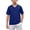 Dark Blue, variant on Basic Athletic T Shirts for Kids Boys Mesh Grid Summer Quick Dry Breathable Tee V Neck Tops