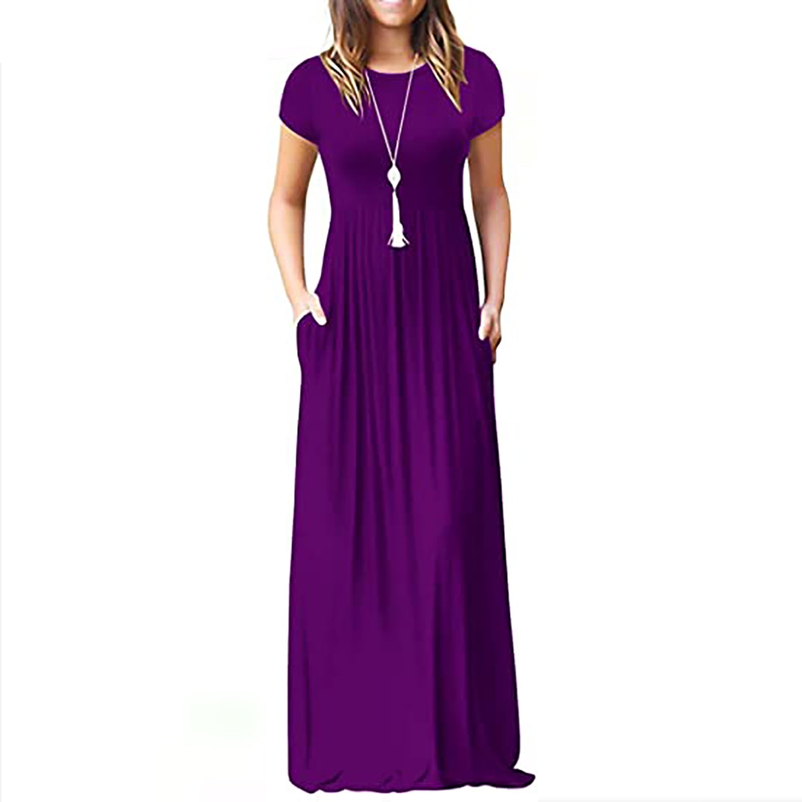 Womens Dress Clearance Trends Women Casual ONeck Summer Short Sleeve