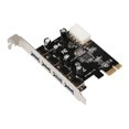 thumbnail image 2 of Moyic Tarjeta de expansión USB 3,0, tarjeta adaptadora de expansión de computadora PCI-E a USB 3,0 de 4 pines con 4 puertos, accesorio de minería de Cables de computadora, 2 of 8