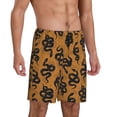 thumbnail image 2 of Kdxio Snake Print Mens Sleep Shorts Bottoms Soft Comfy Pajama Wear Pants with Drawstring Pockets, 2 of 7