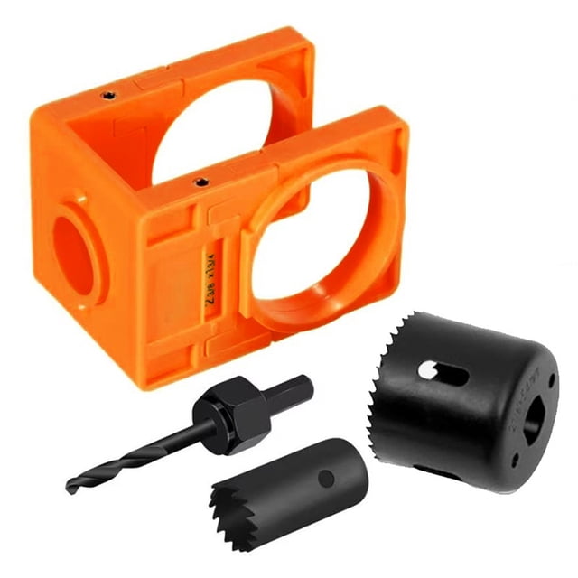 ziyahi Door Lock Installation Kit 4 Pieces Tool Set For Installing Deadbolt Locks Door Lock Hole Saw Door C