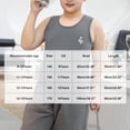thumbnail image 4 of OGLCCG Boys Tank Tops Crewneck Kids Athletic Sleeveless Shirt Summer Basic Sport Workout Cotton Undershirts 9-15 Years, 4 of 5