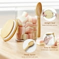 thumbnail image 7 of GOSCHE Glass Jars with Lids and Spoon 15oz Food Canisters for Cookie Sugar Spice Coffee Beans Tea Flour Nuts Candy Oat Set of 3, 7 of 7