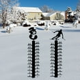thumbnail image 2 of 24” Snow Measuring Stake Iron Anti-Rust Snow Gauge Decorative and Cute Snow Thickness Measuring Ruler Metal Garden Snowflake Gauge Stick Yard Courtyard Lawn Decoration, 2 of 11
