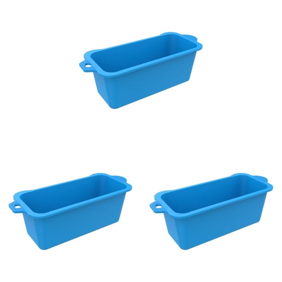 1-3PC Silicone Grease Cup Liners Reusable Griddle Catcher Liner Grill Tray Accessories Replacement of Aluminum Foil Pans Storage Tray 7x3.2x2.8 Inch