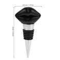 thumbnail image 2 of Masteelf Valentine Day Wine Stopper Gothic Black Lips Wine Topper Decorative Wine Bottle Stopper For Whiskey Glass Bottles Wine Lovers, 2 of 8