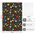 thumbnail image 2 of 2 Pcs Pioneer Flower Floral Print Pattern Kitchen Towels, Funny Microfiber Dish Towel Set, 18" X 26" Tea Towels, 2 of 6