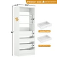 thumbnail image 5 of Homieasy Space-Saving Modular Closet Organizer System with 4 Drawers & Adjustable Shelves - Wood Storage Cabinet for Bedroom/Entryway, Easy Assembly Tall Wardrobe Unit in White Finish, 5 of 8