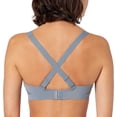 thumbnail image 3 of Women's Hanes DHHU42 Ultra-Light Comfort V-Neck Wireless Bra (Granite Blue Grey L), 3 of 3