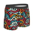 thumbnail image 2 of KLL Geometry Men's Cotton Boxer Briefs Underwear-Large, 2 of 8