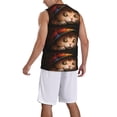 thumbnail image 2 of Sikiie Animal Cat Basketball Jersey Reversible Men's Mesh Athletic Sports Shirts Training Practice S-4XL, 2 of 6