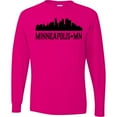 thumbnail image 3 of Inktastic Minneapolis Minnesota City Skyline Long Sleeve T-Shirt, 3 of 5