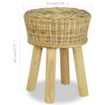 thumbnail image 3 of vidaXL Tabouret de Bar en Rotin Naturel, 3 of 3