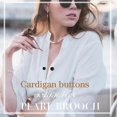 thumbnail image 2 of 6 Pieces Artificial Pearl Brooch Pins Anti-Exposure Neckline Safety Pins Sweater Shawl Clips for Women Girls Wedding Party Decorations, 2 Styles, 2 of 4