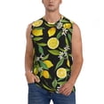 thumbnail image 1 of Balery Lemon Fruits Flowers Leaves Camisetas sin mangas para hombre, absorbe la humedad y protege contra el mal olor.-Small, 1 of 7