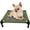 Olive Green Bed, variant on Elevated pet bed with mesh, suitable for small pets, raised nest