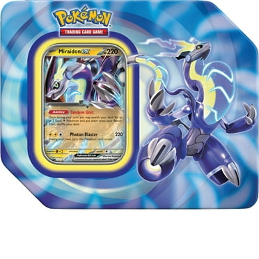 Pokemon Paldea Legends Miraidon ex Tin (5 Booster Packs,1 Promo Foil Card & More)