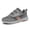 Grey, variant on Lusa Wide Toe Box Shoes for Men Women Convenient Hook and Loop Low Top Walking Shoe for Seniors Non- Loose Sneakers Bunions, Plantar Fasciitis, Hammertoes, Swollen Footwear Light Purple 43