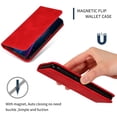 thumbnail image 4 of Dteck Wallet Case For Samsung Galaxy A71 5G, Premium Smooth PU Leather Wallet case Magnetic Flip Folio [Kickstand Feature] with ID&Credit Card Pockets,Red, 4 of 8